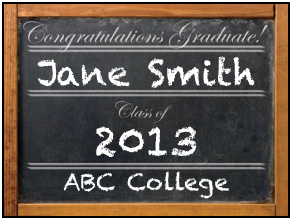 Preview of Chalkboard Congratulations Graduate!